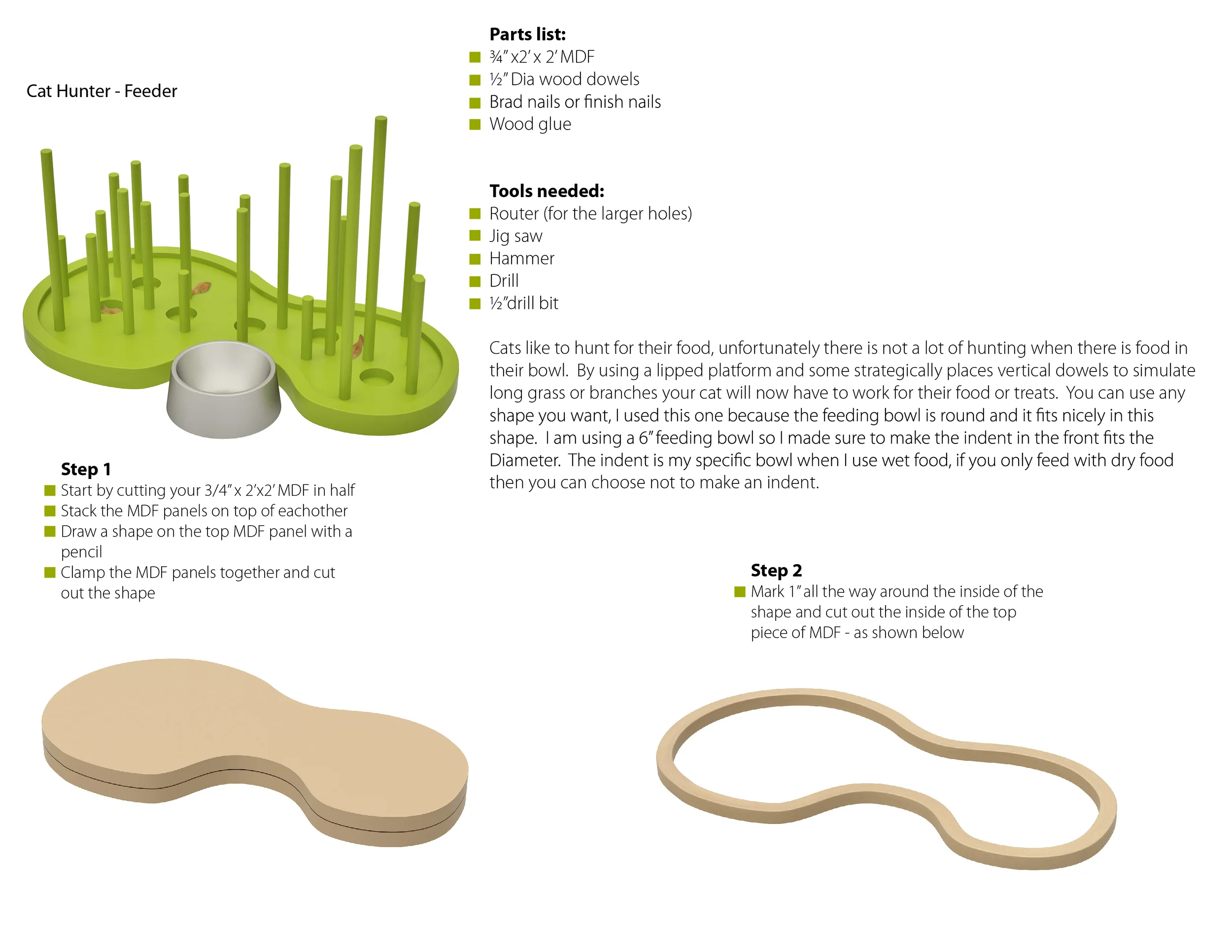 DIY Hunter Feeder — product design study