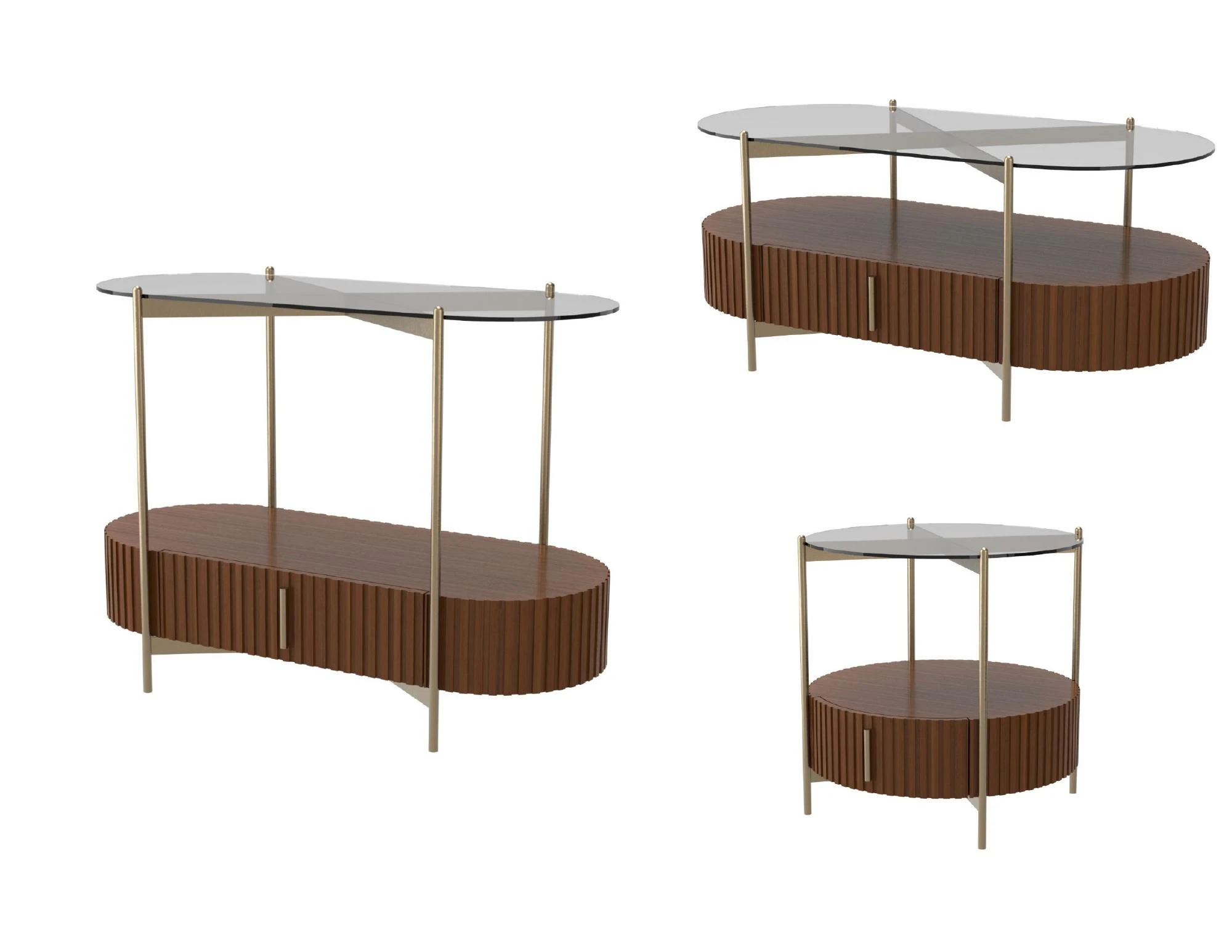 Accent Table Concepts — October 2024 — Coffee Table
46″ W x 22″ D x 20″ H
End Table
20″ Diameter x 22”
Console Table
40″ W x 12″ D x 30″ H