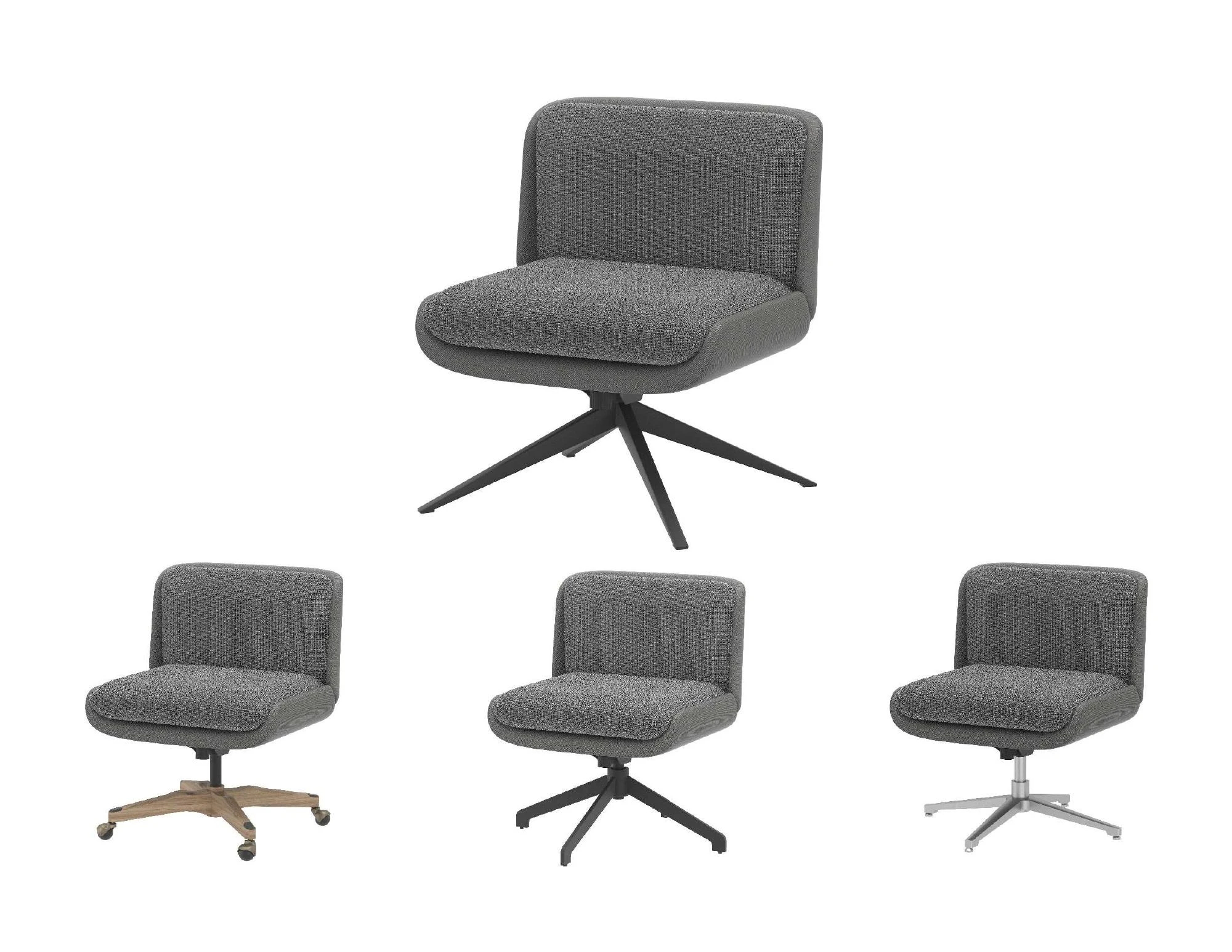Hybrid Chair Concepts — • Comes with casters and glides
• Seat adjustable from 14” to 19”
• Adjustable Tilt/Rocking Mechanism
Hybrid Chair
Overa