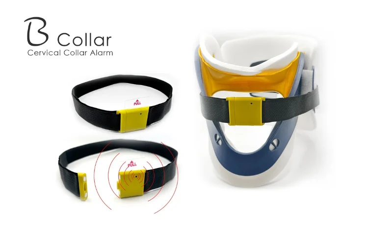 B Collar — The B-Collar™ system provides early detection of cervical collar tampering or removal attempts in obtunded, sedated, dev